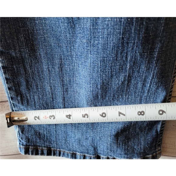Mossimo Women's Jeans Stretch Blue Size 15 Boot Cut Wide Leg Flattering Retro - Picture 8 of 11